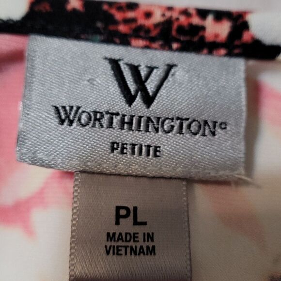 Worthington woman's PL Floral design top - Picture 4 of 5